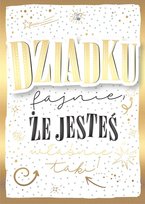 Kartka dla Dziadka z życzeniami, pięknie zdobiona DK1097