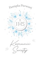 Kartka Komunijna dla chłopczyka GM943