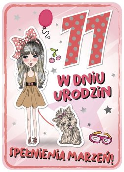 Kartka na 11 urodziny dla nastolatki GM746 - Armin Style