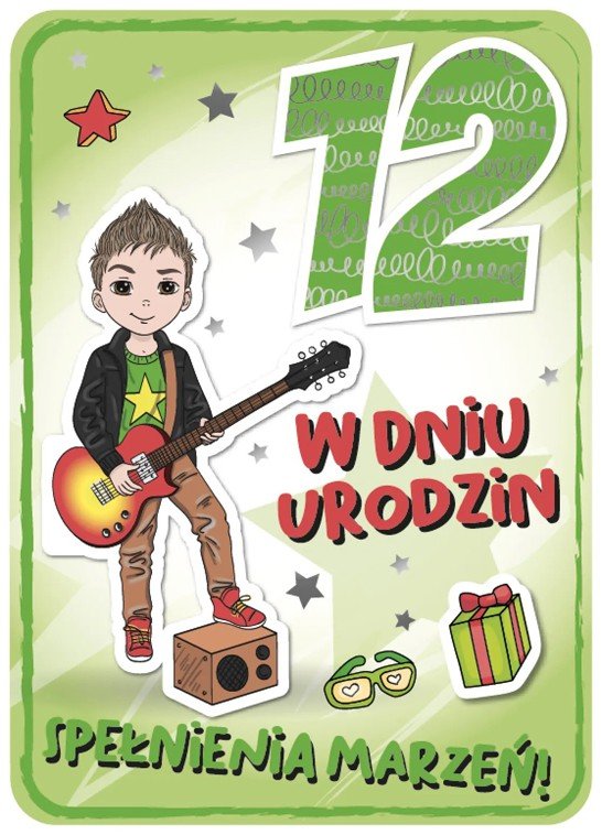 Prezent Dla Chłopaka Na 12 Urodziny Kartka na 12 urodziny dla chłopaka GM749 - Armin Style | Sklep EMPIK.COM