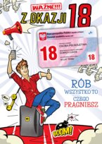 Kartka na 18 urodziny dla chłopaka zabawna Party19 Stamp