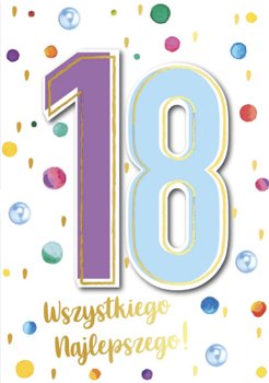 Kartka Na 18 Urodziny Pięknie Zdobiona Dk898 - Kukartka