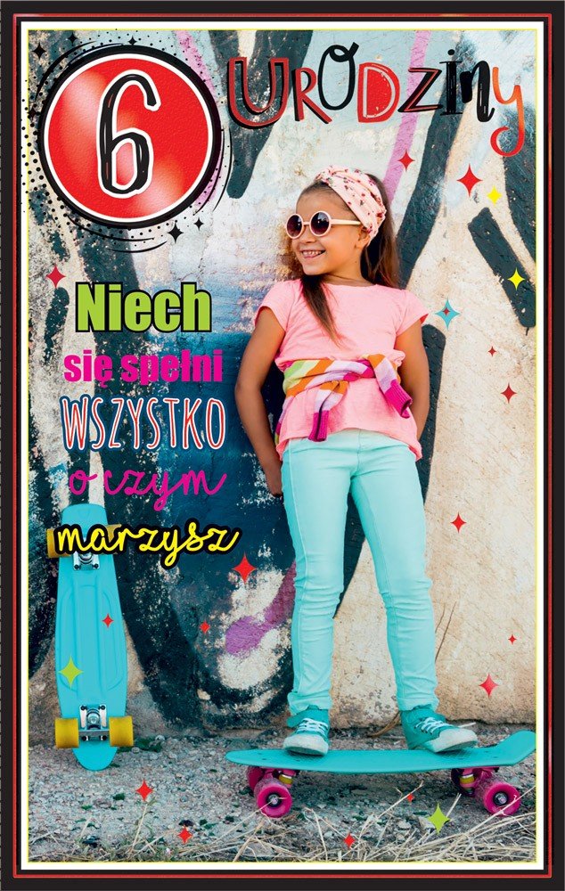 Prezent Na 6 Urodziny Dla Dziewczynki Kartka na 6 urodziny dla dziewczynki U108 - AB Card | Sklep EMPIK.COM