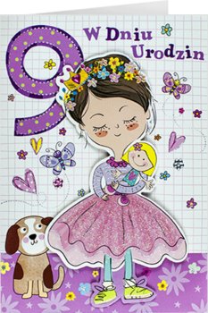 Kartka na 9 urodziny dla dziewczynki M 704 - Maja