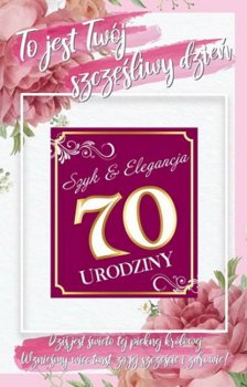 Kartka na jubileusz 70 urodzin 2K 06 - yeku