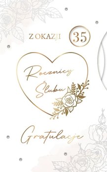 Kartka na Jubileusz ślubu z cyfrą do ustawienia KP208 - Armin Style