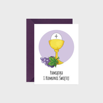 Kartka na komunię, Winogrono - Voska Studio