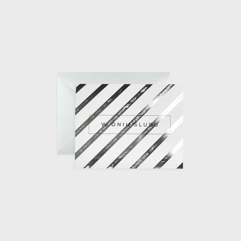 Kartka na ślub, Silver stripes