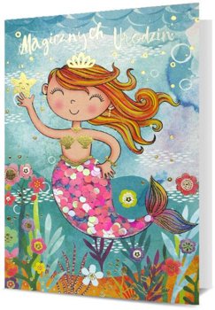 Kartka na Urodziny dla dziewczynki Mała Syrenka HM2333 - Pan Dragon