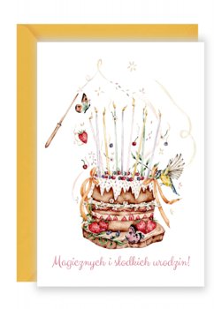 Kartka na urodziny Magiczny Tort - Design Your Wedding