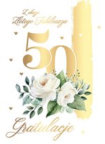 Kartka na Złote Gody 50 Rocznicę Ślubu V111