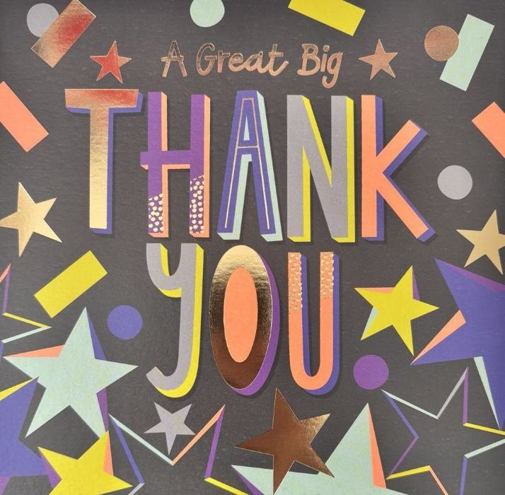 Kartka Okazjonalna A Great Big Thank You Gwiazdki - Inna marka | Sklep ...