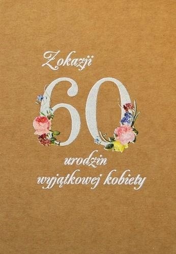 Фото - Конверти й листівки Trend Kartka Okolicznościowa Eko Urodziny 60 Ts52 