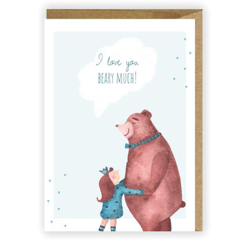 Kartka okolicznościowa,karnet, I love you beary much - Cardie