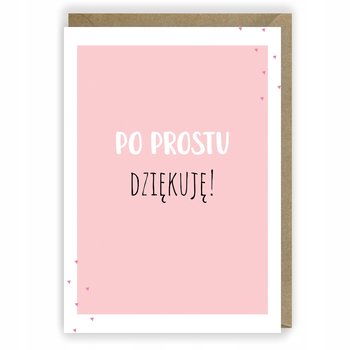 Kartka okolicznościowa,karnet,po prostu dziękuję - Cardie
