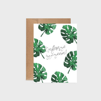 Kartka okolicznościowa, Monstera