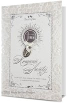 Kartka Pamiątka Komunii z medalikiem HM100-803