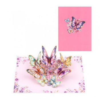 Kartka Pocztowa Okolicznościowa 3D Pop-up Romantyczne Motyle - Moments
