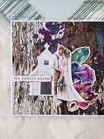 Kartka ślubna- rustykalna, kościół młoda para - MyPerfectDay