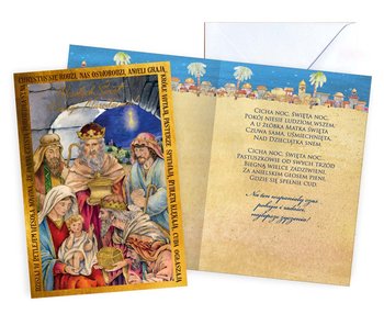 Kartka świąteczna Boże Narodzenie, trzej królowie - Kukartka