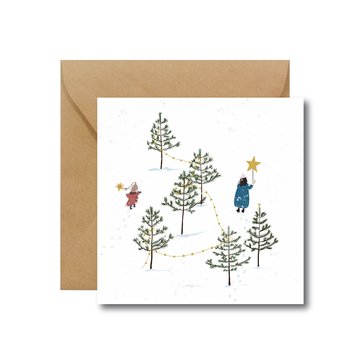 Kartka Świąteczna Dzieci w lesie - Hi Little