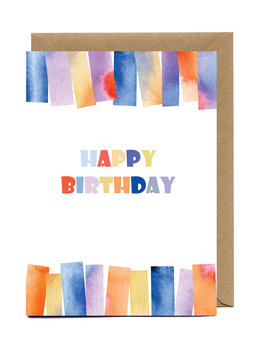 Kartka urodzinowa Colorful - JuliArt