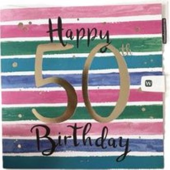Kartka urodzinowa 'Happy 50 th Birthday' - Inna marka