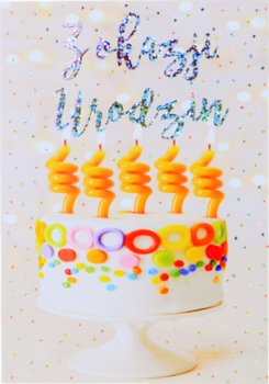 Kartka urodzinowa Tort Urodzinowy TS5 - TREND