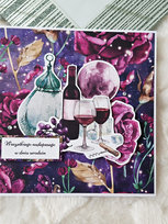 Kartka urodzinowa- wszystkiego najlepszego! wino - MyPerfectDay