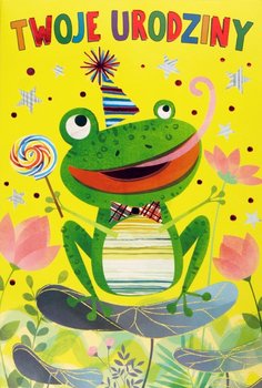 Kartka Urodzinowa z żabką wesoła H2671 - Pan Dragon
