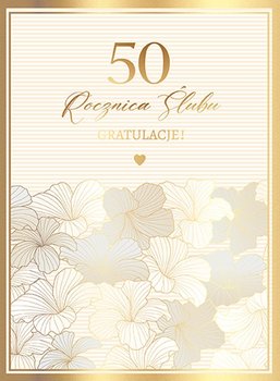Kartka z okazji 50 Rocznicy Ślubu Jubileusz Złote Gody V113 - Kukartka