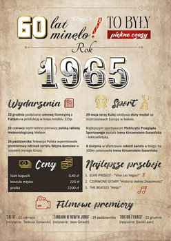 Kartka z okazji 60 urodzin dla urodzonych w 1965 roku GM1141 - Armin Style