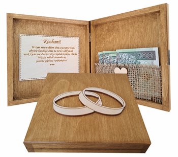 Kartka z życzeniami, Pudełko na pieniądze, Ślub - Prowansalska Manufaktura