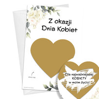 Kartka ZDRAPKA na DZIEŃ KOBIET