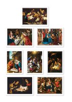 Kartki na Boże Narodzenie z życzeniami mix 8 szt. Z4RRT