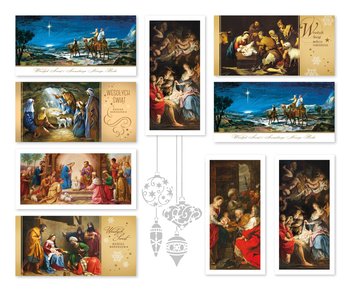 Kartki Na Boże Narodzenie Z Życzeniami Mix 9 Szt Zlrt - Czachorowski