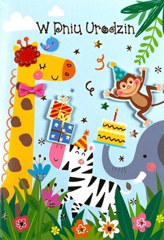 Kartki na Urodziny dla Dzieci, pięknie zdobione M954 - Maja