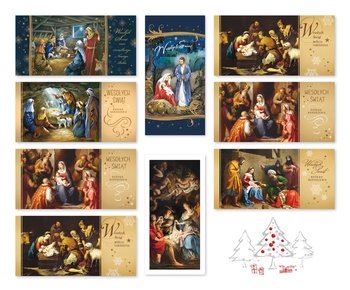 Kartki Świąteczne Na Boże Narodzenie, Bez Tekstu Mix 9 Szt Zlrbt - Czachorowski