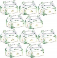 Karton Pudełko Podziękowanie Dekoracje Komunia dla Gości Ciasto 10 Szt