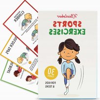 Karty 30 sztuk treningowe dla dzieci młodzieży gry ruchowe edukacyjne Inna marka