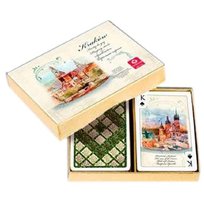 Karty Akwarele: Kraków, Cartamundi, 2 talie