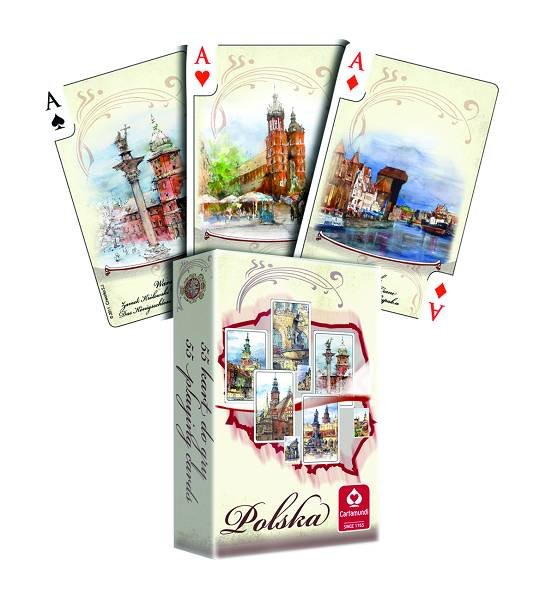 Karty do gry Akwarele: Polska