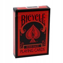 karty do gry Bicycle Reverse (Red & Black) niezwykła talia iluzja, kolekcja Bicycle