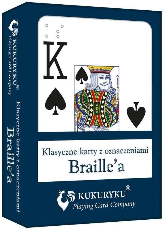 Karty do gry niebieskie ze znakami Braille'a - Inna marka | Sklep EMPIK.COM