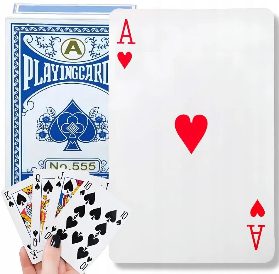 Karty Do Gry Plastikowe Poker Makao Talia 54Szt