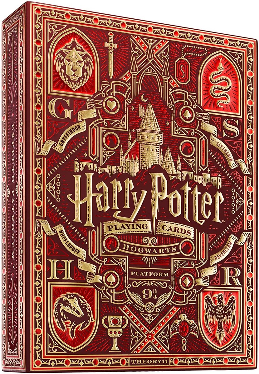 Zdjęcia - Gra planszowa Potter Karty klasyczne HARRY  deck red GRYFFINDOR Theory11 