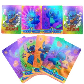 Karty Lilo I Stitch Kolorowe Tęczowe Mega Zestaw 55 Szt Dla Fanów I Graczy - Inna marka