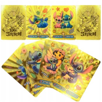 Karty Lilo I Stitch Złote Mega Zestaw 55 Szt Dla Fanów I Graczy - Inna marka
