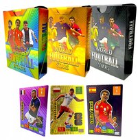 Karty Piłkarskie 3w1 165Szt Czarne + Złote + Tęczowe Karty Kolekcjonerskie