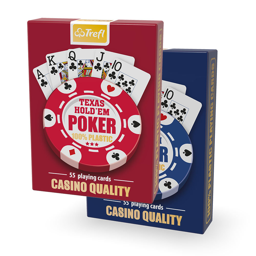 Karty plastik poker, Trefl, 55 listków